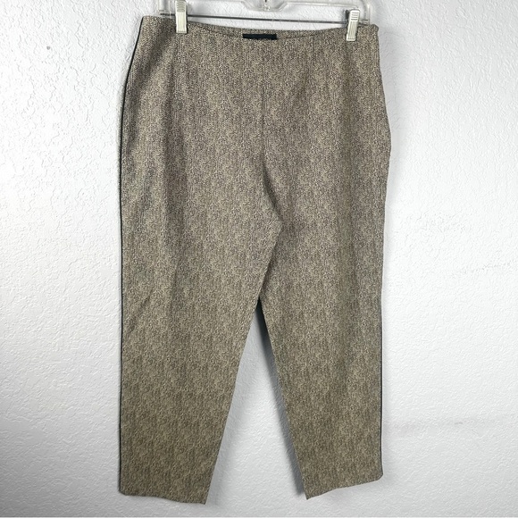 Piazza Sempione Italy Audrey Animal Print Cropped Pants It 46 US 10 - Picture 1 of 9